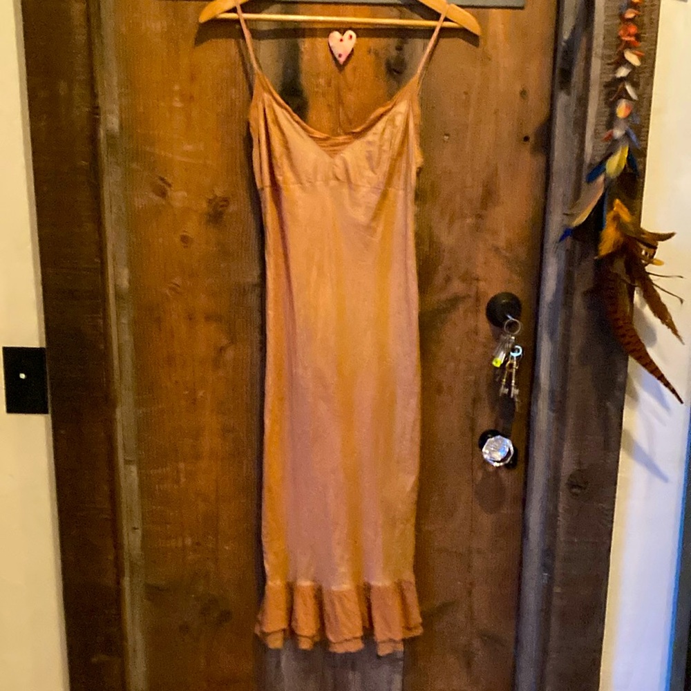 Dosa SILK Dream Dress size 1 Golden Orange Pink shimmer